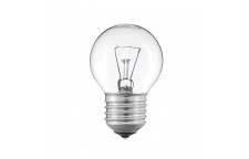Лампа накаливания Philips E27 40W Р45 шар CL прозрачная