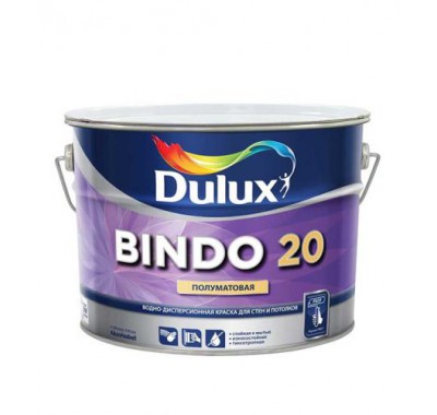 Краска в/д Dulux Bindo 20 основа BW полуматовая 2.5 л