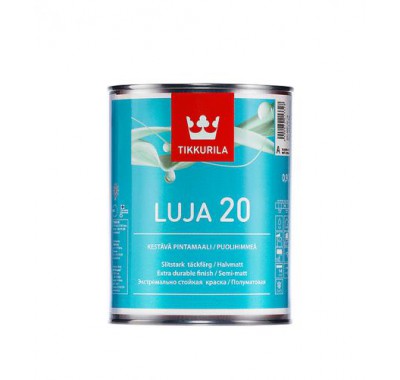 Краска в/д Tikkurila Luja 20 Puolihimmea основа A полуматовая 0.9 л Краска в/д Tikkurila Luja 20 Puolihimmea основа A полуматовая 0.9 л