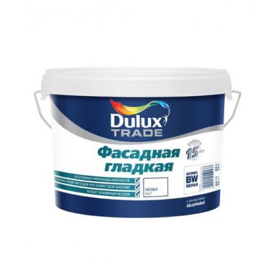 Краска в/д фасадная Dulux гладкая основа BC матовая 2.25 л Краска в/д фасадная Dulux гладкая основа BC матовая 2.25 л