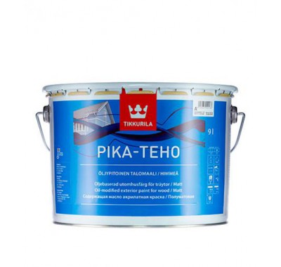 Краска в/д фасадная Tikkurila Pika-Teho основа А матовая 9 л