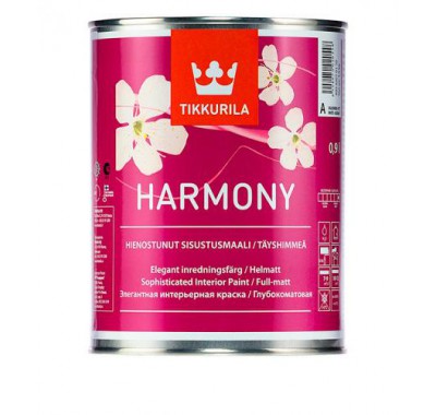 Краска в/д Tikkurila Harmony основа A совершенно матовая 0.9 л