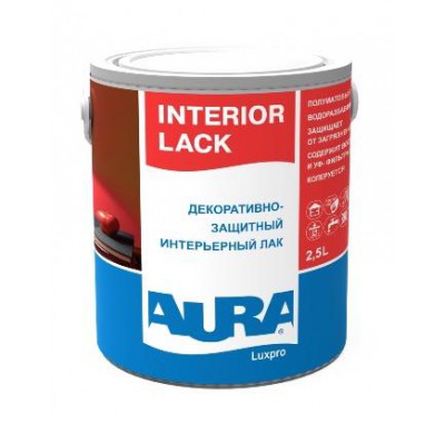 Лак водоразбавляемый Aura Luxpro Interior Lack полуматовый 2.5 л