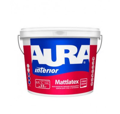 Краска в/д моющаяся Interior Aura Mattlatex основа TR 2,7