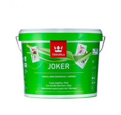 Краска в/д Tikkurila Joker акрилатная основа А матовая 9 л Краска в/д Tikkurila Joker акрилатная основа А матовая 9 л