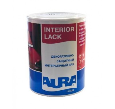 Лак водоразбавляемый Aura Luxpro Interior Lack полуматовый 1 л